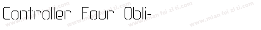 Controller Four Obli字体转换